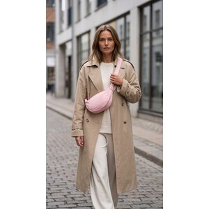 Lundholm Lundholm heuptasje dames roze banana bag - crossbody tasje festival - cadeau voor vriendin - Fanny pack roze | Scandinavisch Design - Stavanger serie