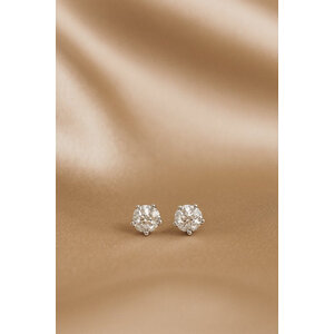 Lundholm Kate – Ohrstecker mit Zirkonia 4 mm – Silber (S925)