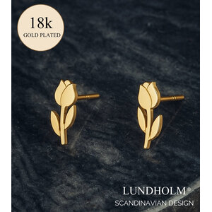 Lundholm Fenna – Tulp Oorknopjes Dames – Goudkleurig Lundholm Fenna – Tulp Oorknopjes Dames – Goudkleurig