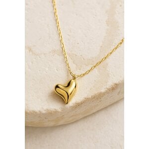 Lundholm Deni – Lange Ketting met Hart Hanger – Goudkleurig Lundholm Deni – Lange Ketting met Hart Hanger – Goudkleurig