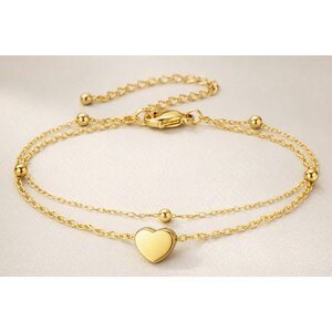Lundholm Uppsala – Bettelarmband mit Herz Damen Lundholm Uppsala – Bettelarmband mit Herz Damen
