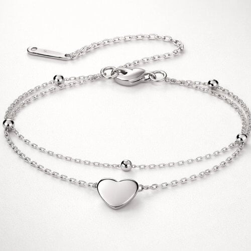 Lundholm Uppsala – Bedelarmband met Hartje Dames Lundholm Uppsala – Bedelarmband met Hartje Dames