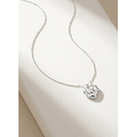 Monica – Ketting met Hartje Hanger – Zilverkleurig
