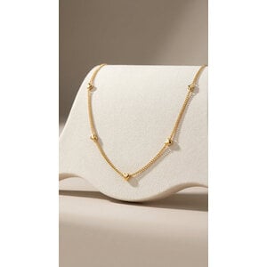 Lundholm Josie – Ketting met Mini Hartjes – Goudkleurig Lundholm Josie – Ketting met Mini Hartjes – Goudkleurig