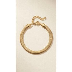 Lundholm Danielle – Snake Chain Armband Dames – Goudkleurig Lundholm Danielle – Snake Chain Armband Dames – Goudkleurig