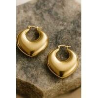 Svala – Grote Hoops 3,5 cm Dames – Goudkleurig
