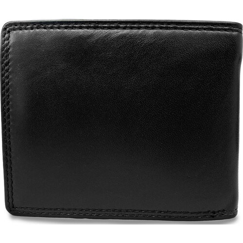 Lundholm Billfold Heren Portemonnee Echt Rundleer met RFID – Zwart