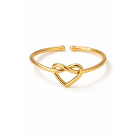 Maya – Verstellbarer Ring mit Herz (Infinity) – Goldfarben