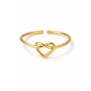 Lundholm Maya – Verstelbare Ring met Hartje (Infinity) – Goudkleurig Lundholm Maya – Verstelbare Ring met Hartje (Infinity) – Goudkleurig