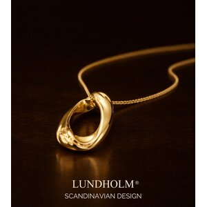 Lundholm Malin – Ketting met Ronde Hanger – Goudkleurig