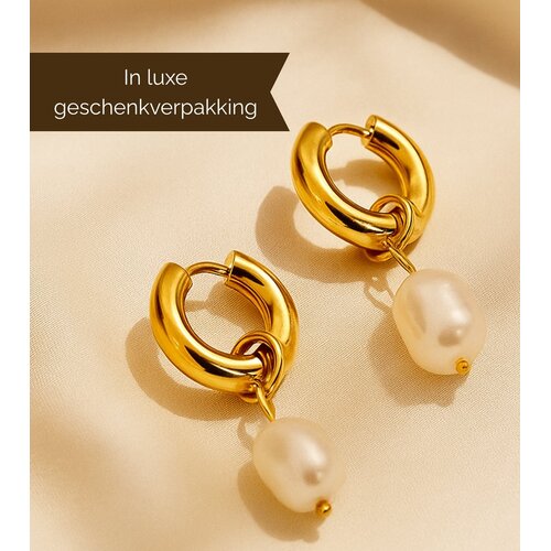Lundholm Claire – Ohrringe mit Perlen-Look Damen – Goldfarben Lundholm Claire – Ohrringe mit Perlen-Look Damen – Goldfarben
