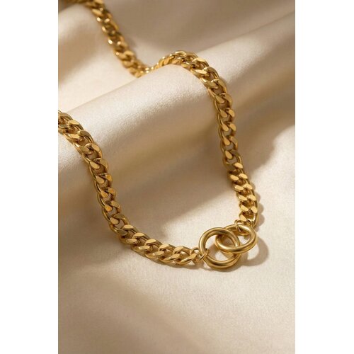 Lundholm Tilda – Gliederkette mit verbundenen Ringen – Goldfarben Lundholm Tilda – Gliederkette mit verbundenen Ringen – Goldfarben