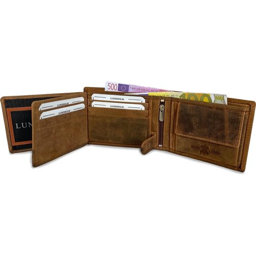 Lundholm Hunter – Slim Men's Wallet – Brown Lundholm Hunter – Slim Men's Wallet – Brown