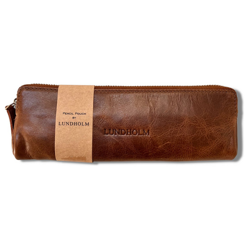 Lundholm Lundholm leren etui cognac bruin - Lundholm Arvika serie etuis Lundholm Lundholm leren etui cognac bruin - Lundholm Arvika serie etuis