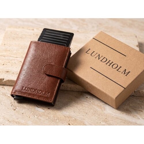 Lundholm Örebro – Leder-Kartenetui mit RFID – Braun Lundholm Örebro – Leder-Kartenetui mit RFID – Braun