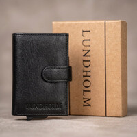 Örebro – Leather Card Holder with RFID – Black