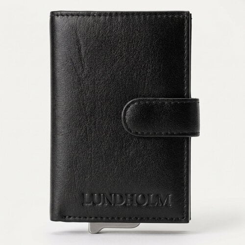 Lundholm Örebro – Leder-Kartenetui mit RFID – Schwarz Lundholm Örebro – Leder-Kartenetui mit RFID – Schwarz
