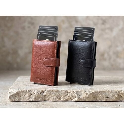 Lundholm Örebro – Leder-Kartenetui mit RFID – Schwarz Lundholm Örebro – Leder-Kartenetui mit RFID – Schwarz
