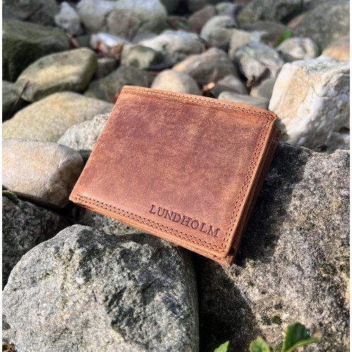Lundholm Billfold Heren Portemonnee Vintage Leer met RFID – Bruin Lundholm Billfold Heren Portemonnee Vintage Leer met RFID – Bruin