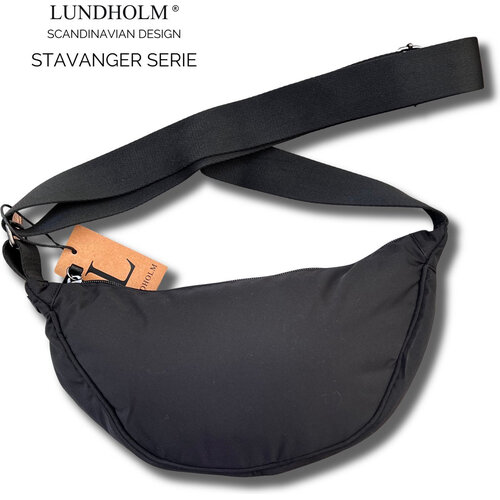 Lundholm Lundholm heuptasje dames zwart banana bag - crossbody tasje festival tassen dames - cadeau voor vriendin - Fanny pack zwart | Scandinavisch Design - Stavanger serie Lundholm Lundholm heuptasje dames zwart banana bag - crossbody tasje festival tassen dames - cadeau voor vriendin - Fanny pack zwart | Scandinavisch Design - Stavanger serie