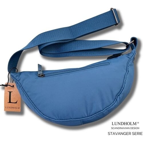 Lundholm Stavanger – Banana Bag Heuptasje – Blauw Lundholm Stavanger – Banana Bag Heuptasje – Blauw
