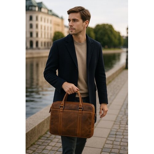 Lundholm Leren Laptoptas Heren 15 inch – Cognac Lundholm Leren Laptoptas Heren 15 inch – Cognac
