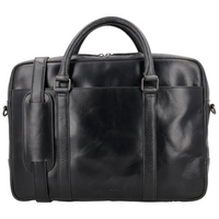 Leren Laptoptas Heren 15 inch – Zwart