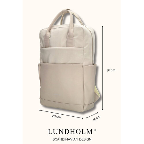 Lundholm Abisko – Laptop Rugzak 25L 15,6 inch – Crème Lundholm Abisko – Laptop Rugzak 25L 15,6 inch – Crème