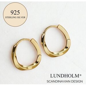 Lundholm Josephine – Geometrische Ohrringe Damen – Vergoldet (S925)