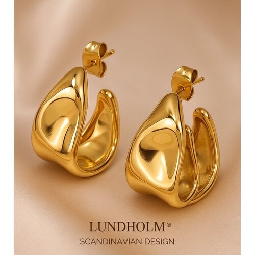 Lundholm Elena – Vintage Oorbellen 2 cm – Goudkleurig Lundholm Elena – Vintage Oorbellen 2 cm – Goudkleurig