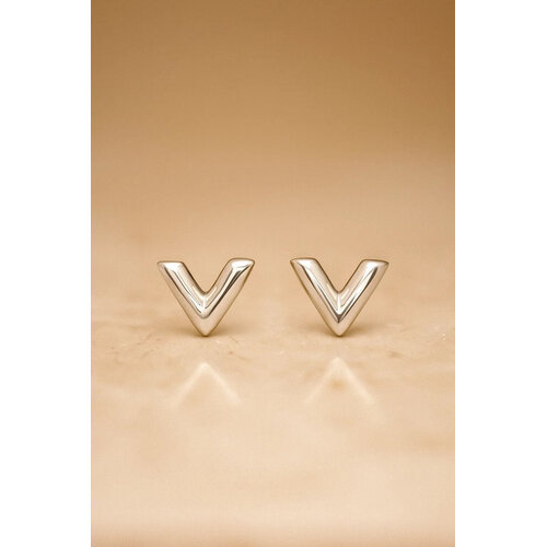 Lundholm Viva – V-Shape Oorknopjes Dames – Goudkleurig
