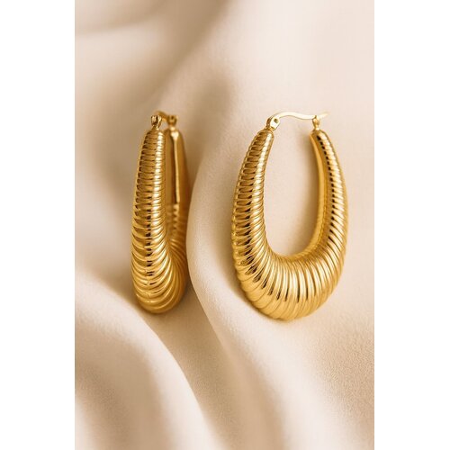 Lundholm Elin – Große Statement-Creolen Damen – Goldfarben Lundholm Elin – Große Statement-Creolen Damen – Goldfarben