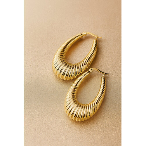 Lundholm Elin – Große Statement-Creolen Damen – Goldfarben Lundholm Elin – Große Statement-Creolen Damen – Goldfarben