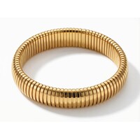 Avril – Elastischer Statement-Armreif – Goldfarben