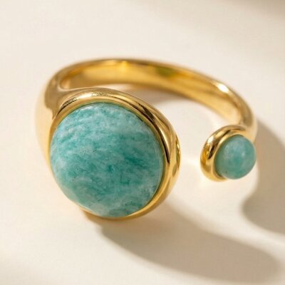 Sophia: ring met amazoniet