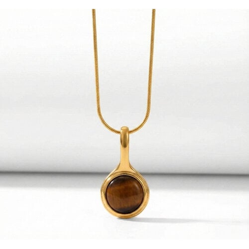 Lundholm Cecile – Fijne Ketting met Natuursteen – Goudkleurig Lundholm Cecile – Fijne Ketting met Natuursteen – Goudkleurig