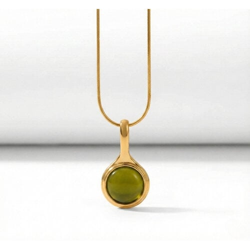 Lundholm Cecile – Fijne Ketting met Natuursteen – Goudkleurig Lundholm Cecile – Fijne Ketting met Natuursteen – Goudkleurig