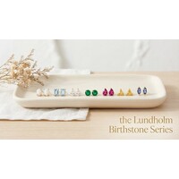 Grace – Birthstone Stud Earrings for Women – Gold-Tone