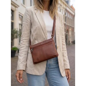 Lundholm Kopenhagen – Große Leder-Schultertasche – Braun