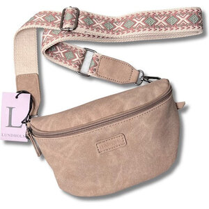 Lundholm Heby – Gürteltasche mit breitem Taschengurt – Beige Lundholm Heby – Gürteltasche mit breitem Taschengurt – Beige