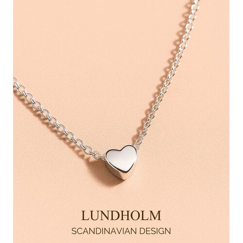 Lundholm Mera – Ketting met Hartje Hanger Dames (50 cm) – Zilverkleurig Lundholm Mera – Ketting met Hartje Hanger Dames (50 cm) – Zilverkleurig