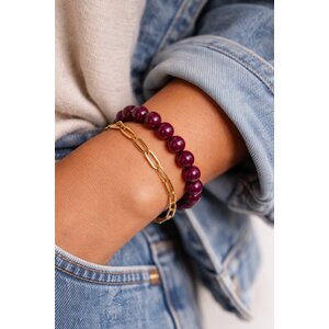 Lundholm Lundholm Luxe Kralen Armband Dames - Helsinki Serie