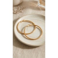 Eefje – Hoop Earrings for Women – 2 cm – Gold-Tone