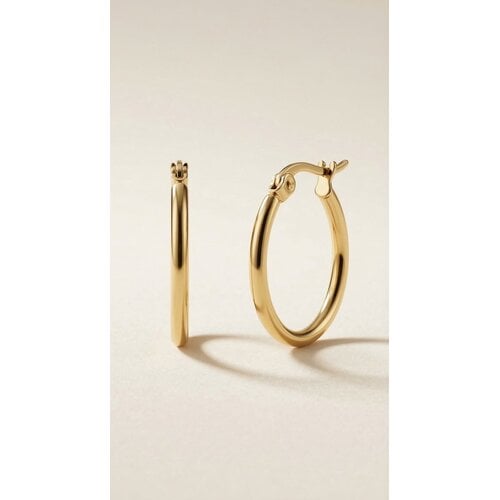 Lundholm Eefje – Hoop Earrings for Women – 2 cm – Gold-Tone Lundholm Eefje – Hoop Earrings for Women – 2 cm – Gold-Tone