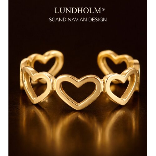 Lundholm Lundholm Saksun ring dames goudkleurig – 1,8 cm – premium stainless steel 2.5 micron PVD gold plated waterproof hypoallergeen – Saksun serie – Scandinavisch design – sieraden cadeau voor haar Lundholm Lundholm Saksun ring dames goudkleurig – 1,8 cm – premium stainless steel 2.5 micron PVD gold plated waterproof hypoallergeen – Saksun serie – Scandinavisch design – sieraden cadeau voor haar