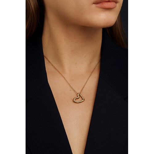 Lundholm Livia – Ketting met Hartje Hanger Dames – Goudkleurig Lundholm Livia – Ketting met Hartje Hanger Dames – Goudkleurig