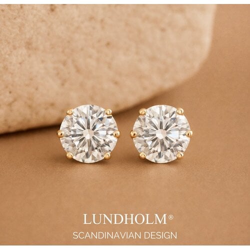 Lundholm Nikki – Zirkonia-Ohrstecker Damen – 5 mm – Goldfarben Lundholm Nikki – Zirkonia-Ohrstecker Damen – 5 mm – Goldfarben