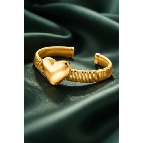 Lundholm Lova – Armreif mit Herz Damen – Goldfarben
