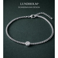 Anah – Minimalistische Armband met Zirkonia Dames – Zilverkleurig
