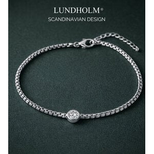 Lundholm Anah – Minimalistische Armband met Zirkonia Dames – Zilverkleurig Lundholm Anah – Minimalistische Armband met Zirkonia Dames – Zilverkleurig